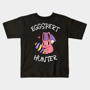 Eggspert Hunter Sneaky Bunny Kids T-Shirt